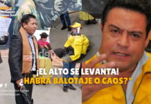 Queman muñeco de Luis Revilla en El Alto y convocan a cerco de las 20 provincias