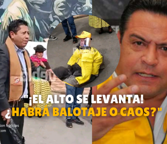 Queman muñeco de Luis Revilla en El Alto y convocan a cerco de las 20 provincias